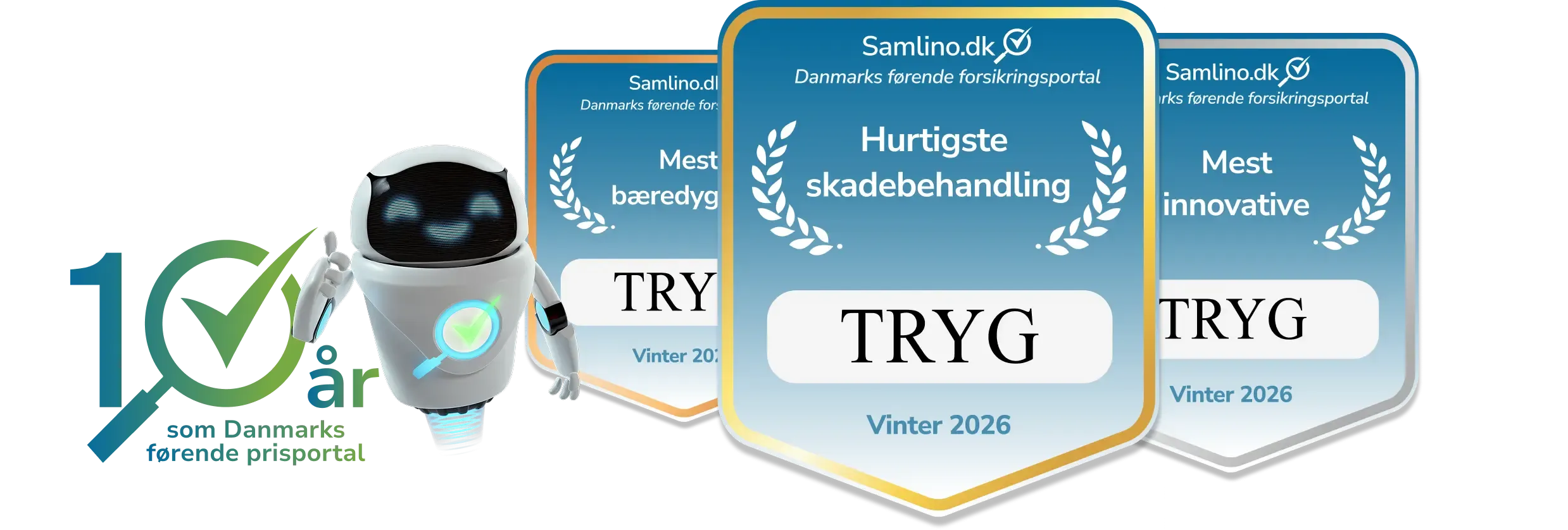 TRYG bilforsikringspriser uddelt af Samlino.dk for vinteren 2026