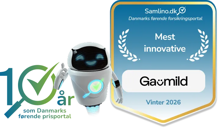 Gavmild bilforsikringsawards vinteren 2026 kåret af Samlino.dk